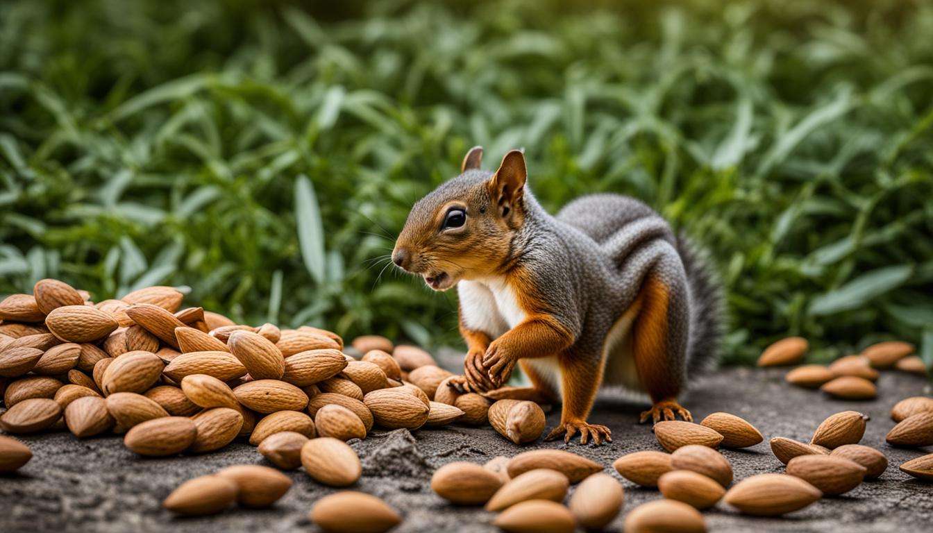 kan egern spise mandler
