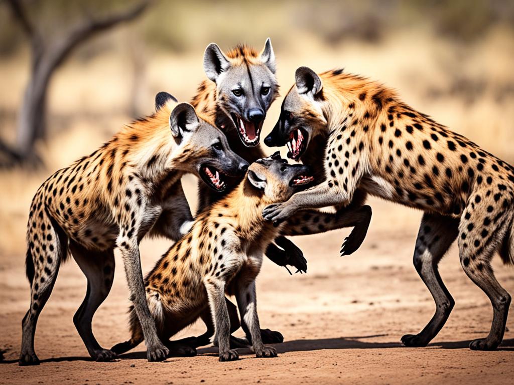 Hvordan fungerer samarbejdet i en hyæneflok?