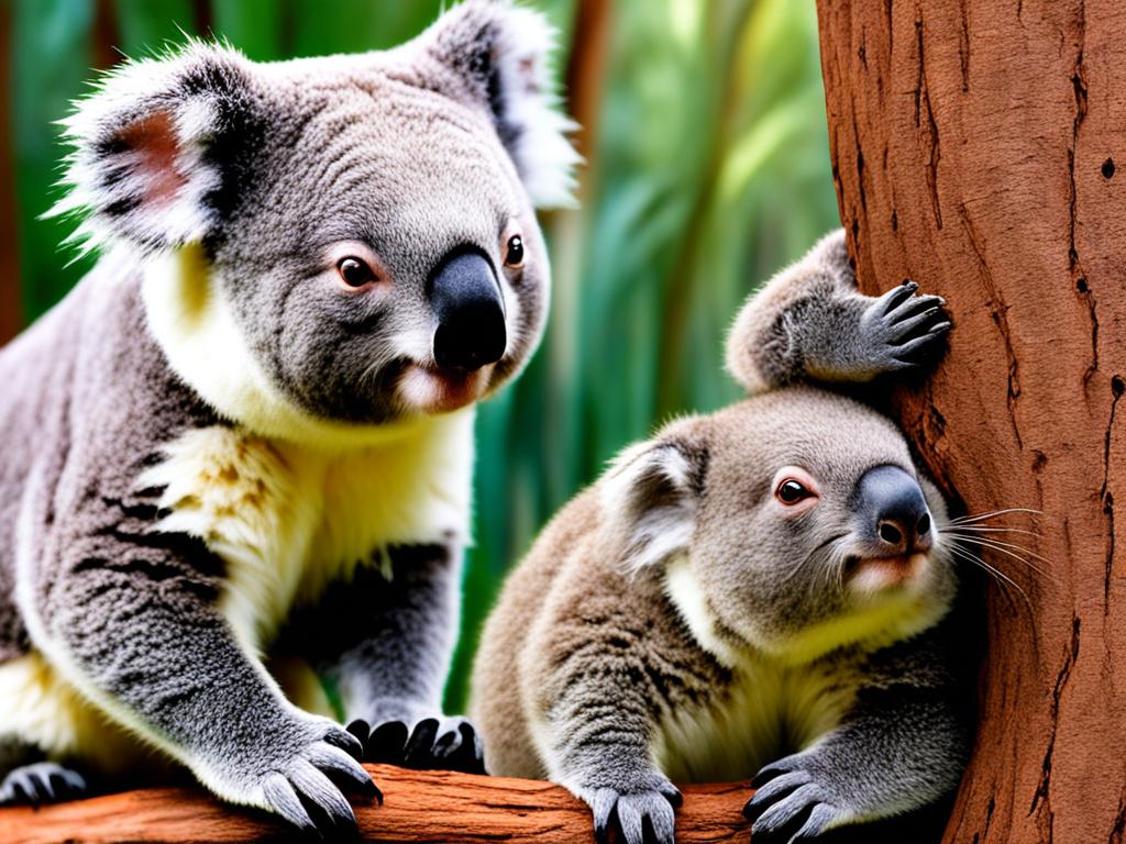 Hvad er forskellen mellem en koala og en wombat?